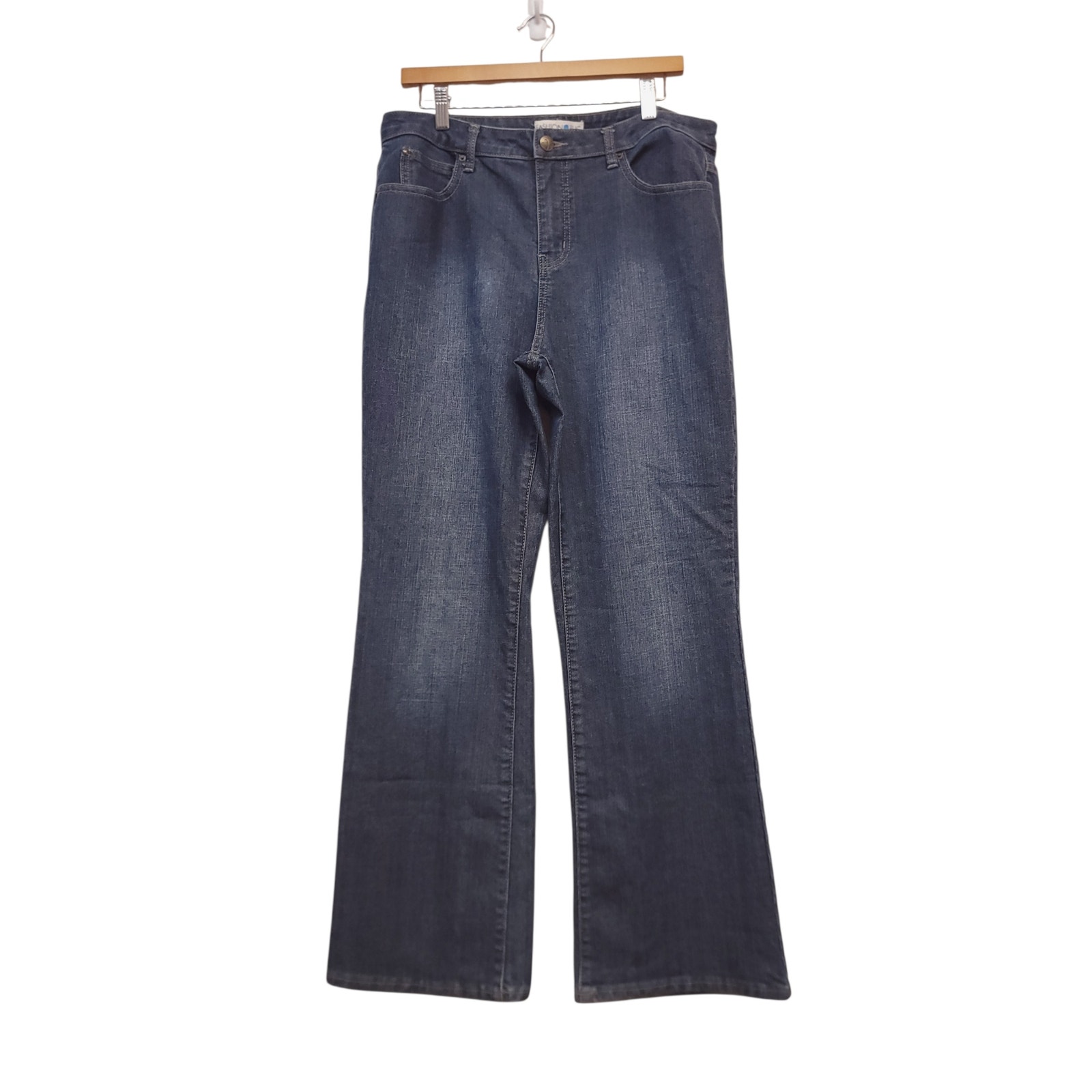 Vintage Fashion Bug Jeans Size 14 Bootcut Dark Wash Womens Pants Denim Y2k